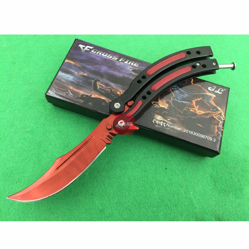 CF穿越火线魔幻蝴蝶刀甩刀折刀 野外战术防身