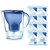 碧然德（BRITA）过滤净水器 家用滤水壶 净水壶 Marella 金典系列 2.4L（蓝色）(一壶8芯)