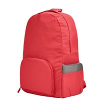 蔸蔻折叠双肩背包锦纶红色 折叠、超轻、学生包、双肩