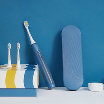 礼物 素士X5电动牙刷成人口腔护理声波震动感应充电式升级悬磁浮马达蓝色粉色(浅蓝色 热销)