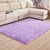 丝毛加厚地毯卧室客厅茶几床边毯(丝毛浅紫色 60cmx160cm)