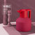 几何保温水壶 家用大容量水壶便携热水壶不锈钢个性保温水壶北欧风简约(玫红色 1500ML)
