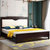 实木床 软靠1.8米大床 简约现代双人床婚床 橡胶木床卧室家具(1.8米床+床头柜*2+乳胶床垫)