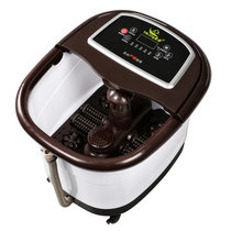 贻康YK-678全自动足浴盆电动加热洗脚盆足疗按摩泡脚机深桶足浴器家用(咖啡色)
