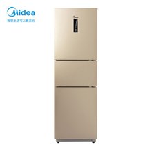 美的（Midea）230升冰箱三门 无霜除味 小型家用 二级定频 多门电冰箱 风冷无霜 BCD-230WTM（E）(金色 211-230升)