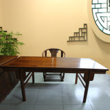 红木家具2.2米红木书桌实木书画桌书法桌画案非洲黄花梨木(其他 2.2米书桌)