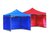 俊采云JYCP74户外广告遮阳帐篷带围布 户外雨棚四角伞棚广告帐篷三面围布伸缩遮阳棚 高2米 3×3m （单位：件）(蓝色 JYCP74)