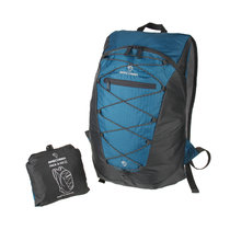 MASCOMMA休闲旅行双肩背包轻便可折叠收纳包旅游背包便携包BS00203(蓝灰)