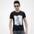 [格斯帝尼]（GESSDIMER）2013夏装新款 男士休闲短袖T恤13453(黑色 M)