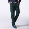 男装新款纯棉直筒长裤(靛蓝色 32)