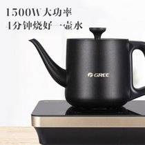 格力(GREE)电水壶 GK-0816S 智能控水变频恒温煮茶电茶炉全自动底部上水烧水壶煮茶器(黑色)