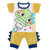 儿童装2015韩版1-2-3-4岁男童夏装婴儿衣服男宝宝短袖套装(黄色 80)