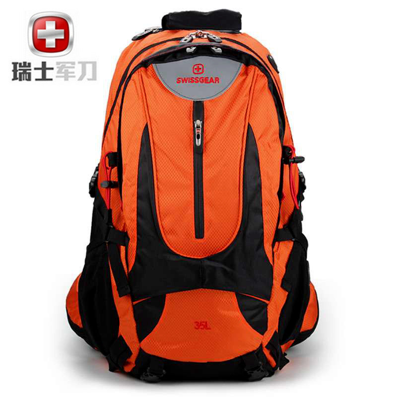 瑞士军刀swissgear双肩背包35l登山包户外运动旅行包防水带防雨罩sa