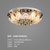 汉斯威诺 LED吸顶灯客厅灯具卧室灯水晶灯现代简约长方形灯饰HS601058(48CM 48W三色分段  无彩光)