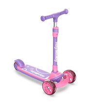 优贝儿童滑板车3岁-4岁-6岁梦幻紫 溜溜车 滑滑车 发光轮 可折叠 促进宝宝平衡 手眼协调能力