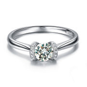 佐卡伊铭刻之吻 钻石戒指结婚求婚钻戒戒指女戒(共45分D-E/SI)