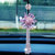 韩国汽车挂件车内饰品摆件车载女士挂饰车上后视镜水晶吊饰吊坠
