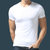 野鹰战队 新品休闲时尚男士短袖纯色透气吸汗T恤莫代尔V领1017(圆领白色 XXL)