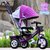 手推车宝宝童车 儿童充气轮三轮车脚踏车 (紫色全蓬充气 001)