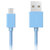 360充电数据线 Micro USB2.0 安卓电源线 1M 蓝色