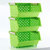 联禾信 【3件套】加厚塑料厨房浴室置物架书报篮沥水果蔬篮水果蔬菜收纳架组合储物架(绿色)