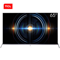 TCL超薄电视4K超高清C66系列防抖动全面屏无边框防蓝光护眼 AI人工智能语音网络电视机 65英寸大屏新款 65C66(黑 65英寸)