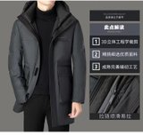 秋亚2022冬季新款防风保暖男士羽绒服(黑色 170cm建议体重100-120斤)