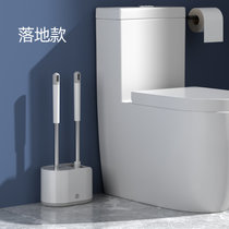 新款创意马桶刷卫生间壁挂长柄硅胶家用洗厕所刷子套装(默认 落地款套装)