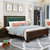进畅家具 美式床1.8米全实木床双人床1.5米现代简约经济型卧室家具(1.8*2米 床+床垫+床头柜*2)
