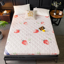 新款儿童卡通印花床垫软垫家用榻榻米床褥子学生宿舍单人海绵垫(草莓)