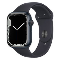 Apple Watch Series 7 智能手表 GPS款 45毫米午夜色铝金属表壳 午夜色运动型表带MKN53CH/A