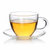 雅集素雅系列咖啡品茶杯 小资花茶杯耐高温高硼硅玻璃水杯 杯子100ML