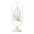 莎芮 创意家居铁艺烛台装饰品 欧式复古挂式风灯鸟笼烛台摆设 烛光晚餐(KX8036白色)