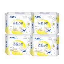 ABC 纤薄棉柔超吸收亲柔立围日用卫生巾240mm8片每包(温和成分 清新舒适)(薄型M号 默认值（请修改）)