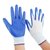 俊采云JCY-C25浸胶手套12双蓝色浸胶手部防护耐磨防滑带胶皮加厚挂胶工业施工 劳保手套（单位：包）(蓝色 JCY-C25)