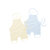 贝贝怡 婴儿新生儿用品婴幼儿男女宝宝纯棉肚兜全棉310(淡蓝+淡黄)