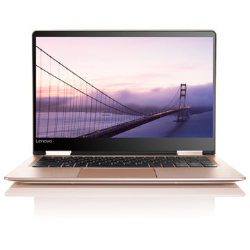 联想(Lenovo)YOGA710 14.0英寸超轻薄触控笔记本电脑（i7 8G 256G固态 2G独显 全高清IPS）(金色 套餐二)