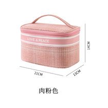 Z022  化妆包女便携大容量用品整理袋旅行收纳包(肉粉色 默认版本)