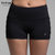 TITIKA女显瘦中腰束腿弹力紧身运动裤跑步速干健身瑜伽短裤23328(黑色 XL)