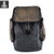 迪赛佰格designbag 大容量休闲复古纹理帆布双肩桶包 DS2331(睿智 黑灰)