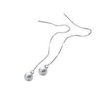 可拉尔（KELAER） 高亮贝壳珍珠项链耳环套组(白色 耳环)