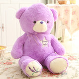紫色薰衣草小熊毛绒玩具泰迪熊公仔布娃娃生日礼物香味抱抱熊女生(100厘米)