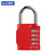 苏识 ZCB434红 四位密码锌合金密码锁挂锁 （计价单位：个）红