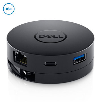 戴尔（DELL）DA300移动转换适配器六合一 USB-C转DP VGA HDMI USB-A 以太网 USB-C