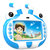 智力快车A5宝宝婴幼儿童视频故事机7寸 0-3-6岁娃娃机玩具 可充电下载多功能8G卡蓝粉(蓝色)