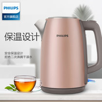 Philips飞利浦 电热水壶烧水壶 304不锈钢防烫家用保温 自动断电开水壶 HD9352 1850瓦1.7升(HD9352)