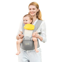 babycare婴儿背带腰凳【AirMesh3D】9826安伯灰-3DM码灰 减震坐垫硅胶防滑四季通用