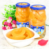 KF/康发平邑特产糖水黄桃罐头550克*3玻璃瓶 新鲜水果果捞包邮