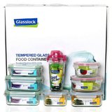 (国美自营)GLASSLOCK三光云彩 玻璃 保鲜盒(8件套)GL77