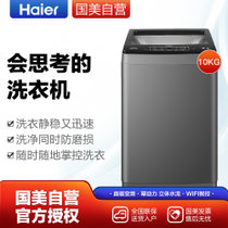 海尔（Haier） XQB100-BF959XU1 10公斤 波轮洗衣机 变频幂动力 钛灰银